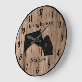 A Horses Love 4  Barnwood Styled Grote Klok (Hoek)