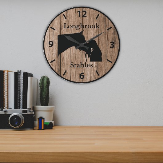 A Horses Love 5  Barnwood Styled Grote Klok