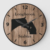 A Horses Love 5  Barnwood Styled Grote Klok (Voorkant)
