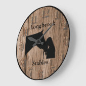 A Horses Love 6  Barnwood Styled Grote Klok (Hoek)