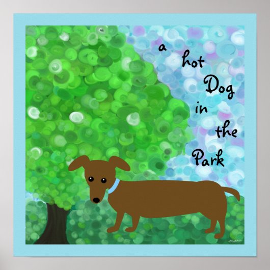 a Hot Dog in the Park Poster (Voorkant)