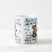 A House Full Of Cats And Quilting Fabric Koffiemok (Center)