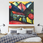 A House in the Mountains, c.1912 Canvas Afdruk (Insitu (Slaapkamer))
