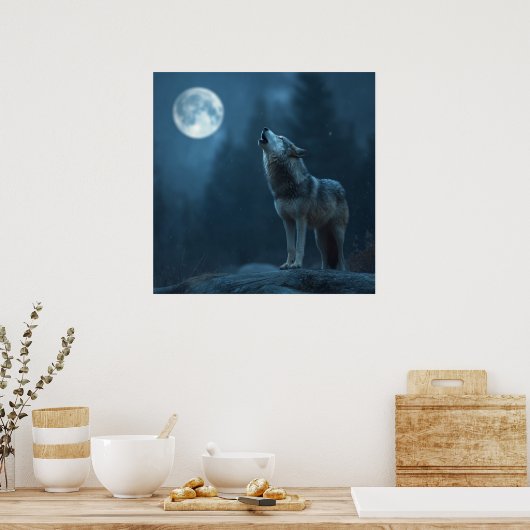 A Howling Wolf Poster (Keuken)