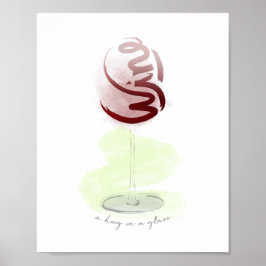 A Hug in een glas Poster