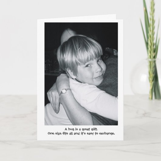 A hug is a great gift. kaart (Voorkant)