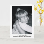 A hug is a great gift. kaart (Gele Bloem)