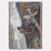 A Huntsman and Dogs Winslow Homer 1891 Deken (Voorkant Verticaal)