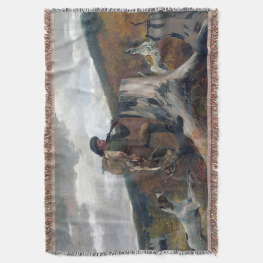 A Huntsman and Dogs Winslow Homer 1891 Deken (Voorkant Verticaal)