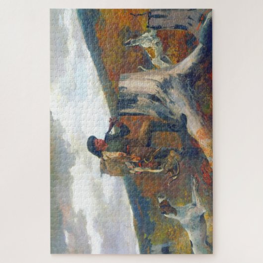 A Huntsman and Dogs Winslow Homer Circa 1891 Legpuzzel (Verticaal)