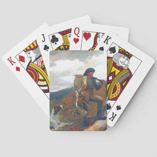 A Huntsman and Dogs Winslow Homer Circa 1891 Pokerkaarten (Achterkant)