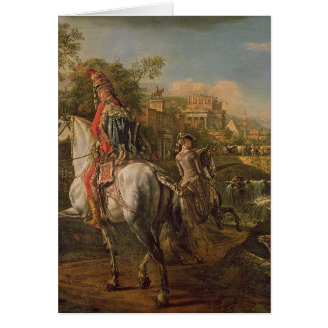 A Hussar op horseback, 1773 (Voorkant)