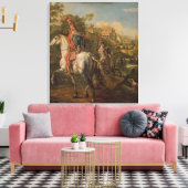 A Hussar op horseback, 1773 Canvas Afdruk (Insitu (Woonkamer))