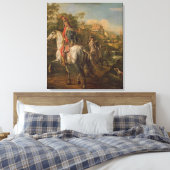 A Hussar op horseback, 1773 Canvas Afdruk (Insitu (Slaapkamer))