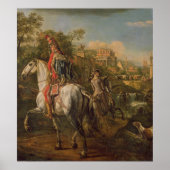A Hussar op horseback, 1773 Poster (Voorkant)
