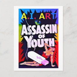 A.I. Art - Assassin of Youth Briefkaart