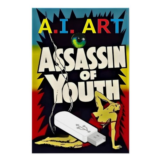 A.I. Art - Assassin of Youth Perfect Poster (Voorkant)