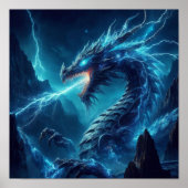 A.I. Blue Dragon Lightning Breath Poster (Voorkant)