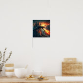 A.I. Fire Breathing Drake Poster (Keuken)