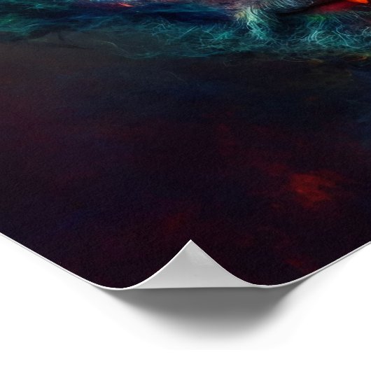 A.I. Flaming Devil Face Poster (Hoek)