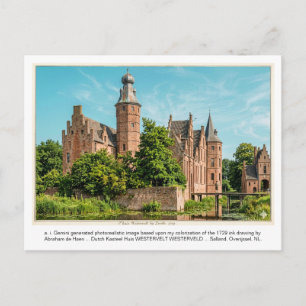 a. i. Gemini genereerde Kasteel WESTERVELT. Briefkaart