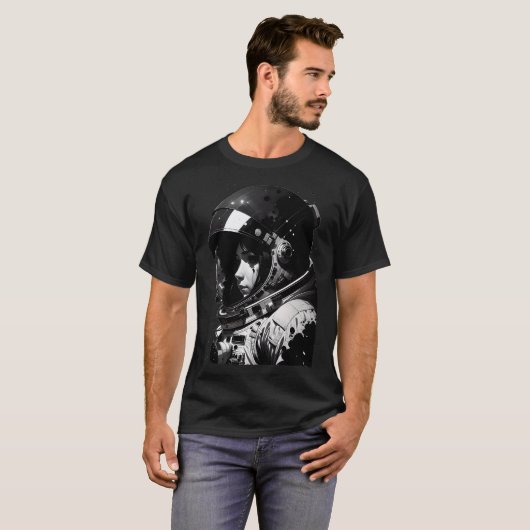 A.I. Generated Astronaut T-shirt (Voorkant volledig)