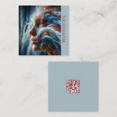 A.I. Godin van Water Vierkante Visitekaartje (Voorkant / Achterkant)