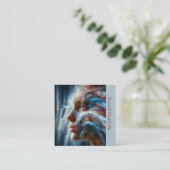 A.I. Godin van Water Vierkante Visitekaartje (Staand voorkant)