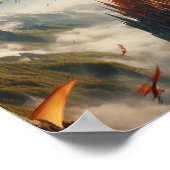 A.I. Golden Elven Tree Poster (Hoek)