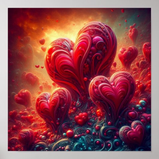 A.I. Hearts Collage Poster (Voorkant)