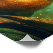 A.I. Leprechaun Creëer een pot goud Poster (Hoek)