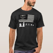 A.I. LIEGT. Basic donker T-shirt (Voorkant)