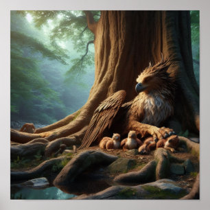 A.I. Moeder Griffin en Haar Jongeren Poster