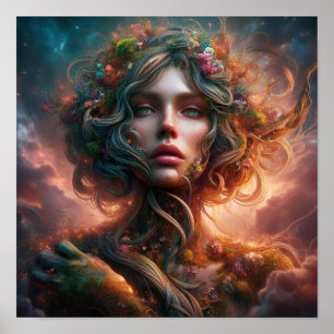 A.I. Mooie Natuur Godin Poster