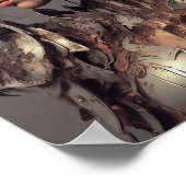 A.I. Mud Caked Vrouw Knight Poster (Hoek)