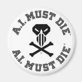 A.I. Must Die™ Logo (College Lettertype) Magneet