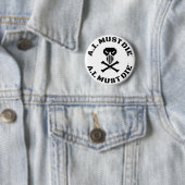 A.I. Must Die™ Logo (Military Font) Button Pin (In situ)