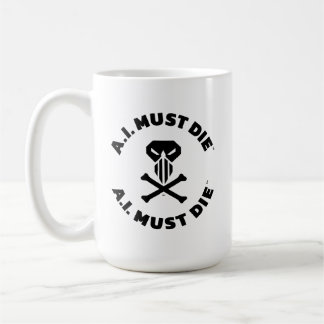 A.I. Must Die™ Logo Mok (Vet Lettertype)
