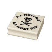 A.I. Must Die™ Logo (Vet Schrift) Stempel (Stempel)