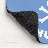 A.I. Must Die™ Logo (White Font) Muismat (Hoek)