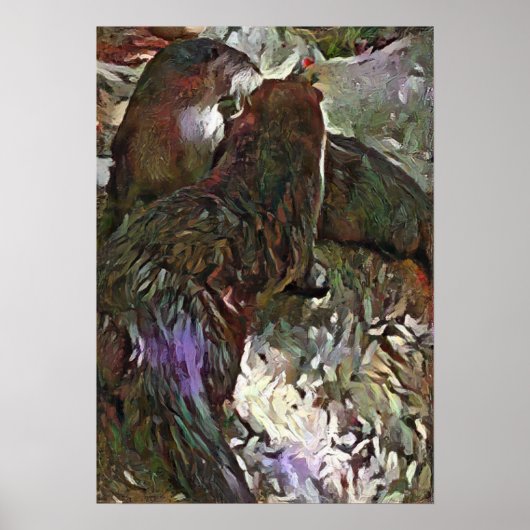 A.I. Otters spelen flinke plezier Poster (Voorkant)