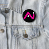 A.i. Retro Button Roze Logo (In situ)