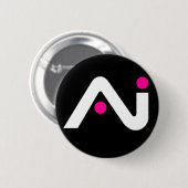 A.i. Retro Button White Logo (Voorkant /achterkant)