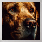 A.I. Sad Labrador Poster (Voorkant)