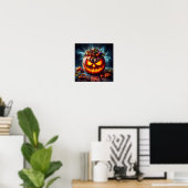 A.I. snode Jack-o'-lantaarn Poster (Thuiskantoor)