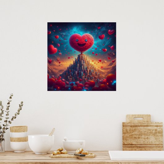 A.I. Tree of Hearts Poster (Keuken)