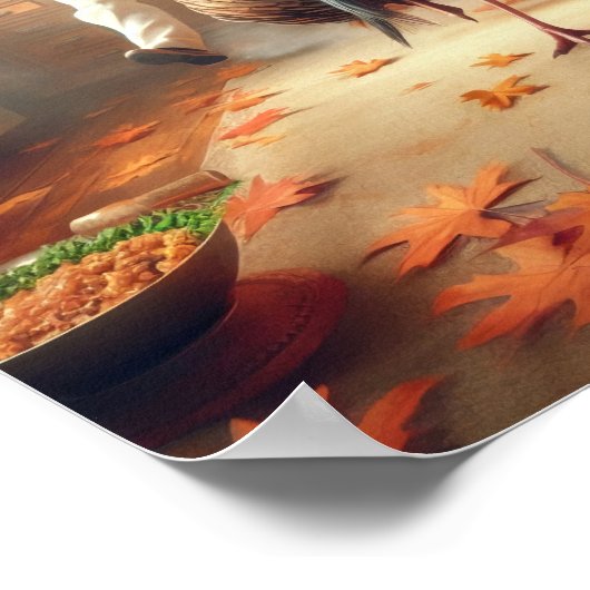 A.I. Turkije en chef-kok Poster (Hoek)