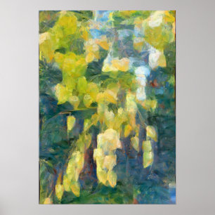 A.I. verbeterde foto van zaadpotigen op een boom. Poster