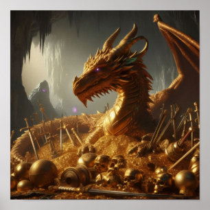 A.I. Verborgen Gouden Draak Poster