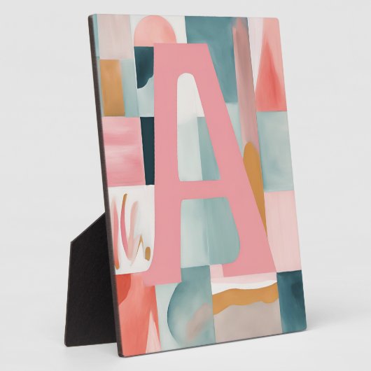 A in Pink AI-kunst Fotoplaat (Zijkant)